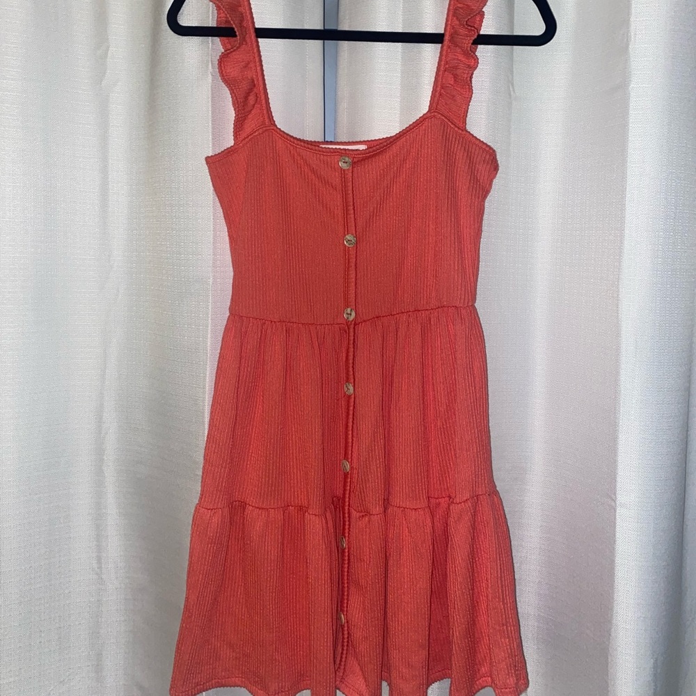 Coral colored sundress